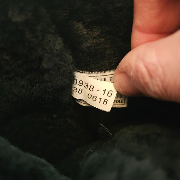 BEARPAW WOMEN'S ELLE TALL SUEDE WINTER PULL ON BOOTS Sz 9 BLACK Wool - Picture 12 of 15